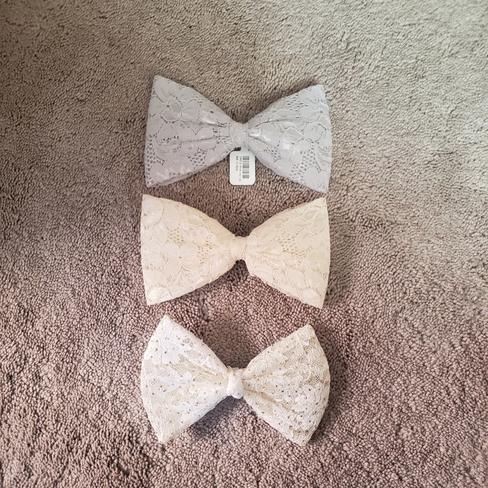 Bow hair clips accessories brooch